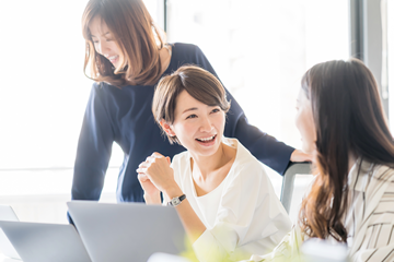 女性社員の研修